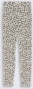 TOM TAILOR Mädchen Leggings mit Leo-Muster, weiß, Animalprint, Gr. 128