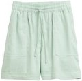 Thumbnail - TOM TAILOR DENIM Damen Relaxed Shorts mit Leinenanteil, grün, Uni, Gr. M
