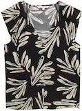TOM TAILOR DENIM Damen Bluse mit Muster, schwarz, Gemustert, Gr. XS