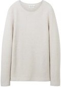 Thumbnail - TOM TAILOR Damen Strickpullover mit Rundhalsausschnitt, braun, Meliert, Gr. XXL