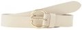 TOM TAILOR Damen TTJADE Ledergürtel mit runder Dornschließe, weiß, Uni, Gr. 90