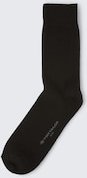 TOM TAILOR Herren Socken mit Kaschmir-Anteil, schwarz, Uni, Gr. 43-46