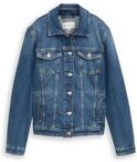 Thumbnail - TOM TAILOR Damen Jeansjacke mit recycelter Baumwolle, blau, Uni, Gr. XXXL