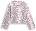 Thumbnail - TOM TAILOR Mädchen Cropped Langarmshirt mit Muster, rosa, Gemustert, Gr. 140