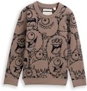 TOM TAILOR Jungen Strickpullover mit Allover-Print, blau, Gemustert, Gr. 92/98