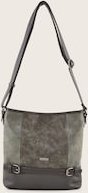Thumbnail - TOM TAILOR Damen TTJUNA Beuteltasche mit Gürtelelement, grau, Uni, Gr. ONESIZE