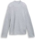 TOM TAILOR DENIM Damen Relaxed Fit Strickpullover mit Glitzer-Effekt, bunt, Meliert, Gr. M