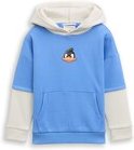 Thumbnail - TOM TAILOR Jungen Hoodie Sweatshirt im 2-in-1-Look, blau, Uni, Gr. 104/110