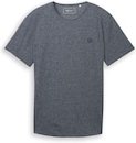 Thumbnail - TOM TAILOR DENIM Herren T-Shirt in Melange Optik, blau, Uni, Gr. S