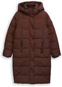 Thumbnail - TOM TAILOR Damen Puffer-Mantel mit abnehmbarer Kapuze, braun, Uni, Gr. L