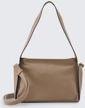 Thumbnail - TOM TAILOR Damen TTROWAN Schultertasche aus Lederimitat, beige, Uni, Gr. ONESIZE