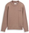 Thumbnail - TOM TAILOR Jungen Oversize Strickpullover, braun, Uni, Gr. 128