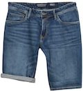 Thumbnail - TOM TAILOR DENIM Herren TTPIERS SLIM Jeans Shorts mit Stretch, blau, Uni, Gr. L