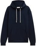 TOM TAILOR DENIM Herren Hoodie Sweatshirt mit tonaler Logo-Stickerei, blau, Uni, Gr. S