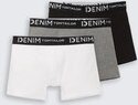 TOM TAILOR DENIM Herren Boxershorts im 3er-Pack, grau, Uni, Gr. XXL