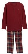 Thumbnail - TOM TAILOR Herren Pyjama-Set mit Karomuster, rot, Kariert, Gr. 48