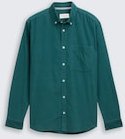 TOM TAILOR Herren Regular Fit Cordhemd mit Brusttasche, grün, Uni, Gr. XXL