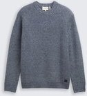 TOM TAILOR Herren Strickpullover mit Wollanteil, blau, Meliert, Gr. XXXL