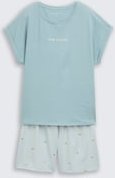 TOM TAILOR Damen Pyjama-Set mit Muster, bunt, Gemustert, Gr. 42