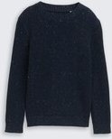 TOM TAILOR Jungen Strickpullover aus Noppengarn, blau, Uni, Gr. 152