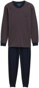 Thumbnail - TOM TAILOR Herren Pyjama-Set mit Streifenmuster, braun, Gestreift, Gr. 48