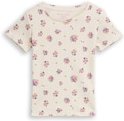 Thumbnail - TOM TAILOR Mädchen Ajour T-Shirt mit Blumenmuster, weiß, Geblümt, Gr. 116/122
