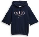 Thumbnail - TOM TAILOR Damen Hoodie Sweatshirt aus Scuba, blau, Uni, Gr. XXL