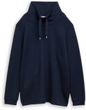 Thumbnail - TOM TAILOR Damen Plus Size - Scuba Sweatshirt mit Stehkragen, blau, Uni, Gr. 50