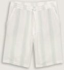 Thumbnail - TOM TAILOR DENIM Herren Relaxed Fit Shorts aus Baumwolle, weiß, Gestreift, Gr. M