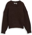 Thumbnail - TOM TAILOR DENIM Damen Oversize Strickpullover, braun, Meliert, Gr. S
