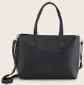 Thumbnail - TOM TAILOR Damen TTELIS M Shopper mit Ziernaht, schwarz, Uni, Gr. ONESIZE