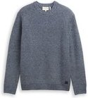 TOM TAILOR Herren Strickpullover mit Wollanteil, blau, Meliert, Gr. M