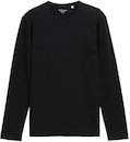 Thumbnail - TOM TAILOR Herren Slim Fit Langarmshirt mit Stretch, schwarz, Uni, Gr. XL