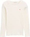 Thumbnail - TOM TAILOR Mädchen Ripp Langarmshirt mit Stickerei, weiß, Uni, Gr. 128/134