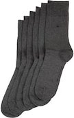 TOM TAILOR Herren Socken im 6er-Pack, grau, Uni, Gr. 39-42