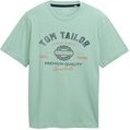 Thumbnail - TOM TAILOR Herren T-Shirt mit Logo-Print, grün, Logo Print, Gr. L