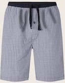 TOM TAILOR Herren Pyjama-Shorts aus Baumwolle mit Karomuster, blau, Kariert, Gr. 52/L