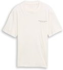Thumbnail - TOM TAILOR DENIM Herren Relaxed Fit T-Shirt mit Print, weiß, Uni, Gr. XS