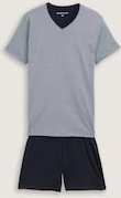 Thumbnail - TOM TAILOR Herren Pyjama-Set aus Baumwolle, blau, Gestreift, Gr. 54/XL