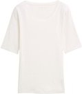 Thumbnail - TOM TAILOR Damen Basic T-Shirt, weiß, Uni, Gr. XL