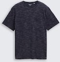 TOM TAILOR Herren T-Shirt in Melange-Optik mit Brusttasche, blau, Meliert, Gr. XXXL