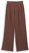 TOM TAILOR DENIM Damen Wide Leg Hose, braun, Uni, Gr. XS