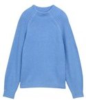 Thumbnail - TOM TAILOR Damen Loose Fit Strickpullover mit Stehkragen, blau, Uni, Gr. XL