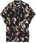 TOM TAILOR Damen Bluse mit Muster, braun, Animalprint, Gr. 34
