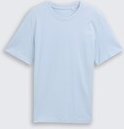 TOM TAILOR Herren Piqué T-Shirt mit Stretch, blau, Uni, Gr. XXL