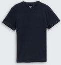TOM TAILOR Herren Slim Fit T-Shirt mit Stretch, blau, Uni, Gr. XXXL