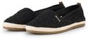 TOM TAILOR Damen Flache Espadrilles mit Blumenstickerei, schwarz, Geblümt, Gr. 37