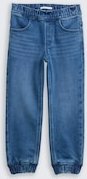 TOM TAILOR Jungen Straight Jogger Jeans mit Stretch, blau, Uni, Gr. 92