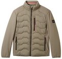 Thumbnail - TOM TAILOR Herren Hybrid Jacke mit Stehkragen, grün, Uni, Gr. M