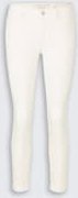 TOM TAILOR Damen TTLENE SLIM CROPPED Jeans, weiß, Uni, Gr. 25/28